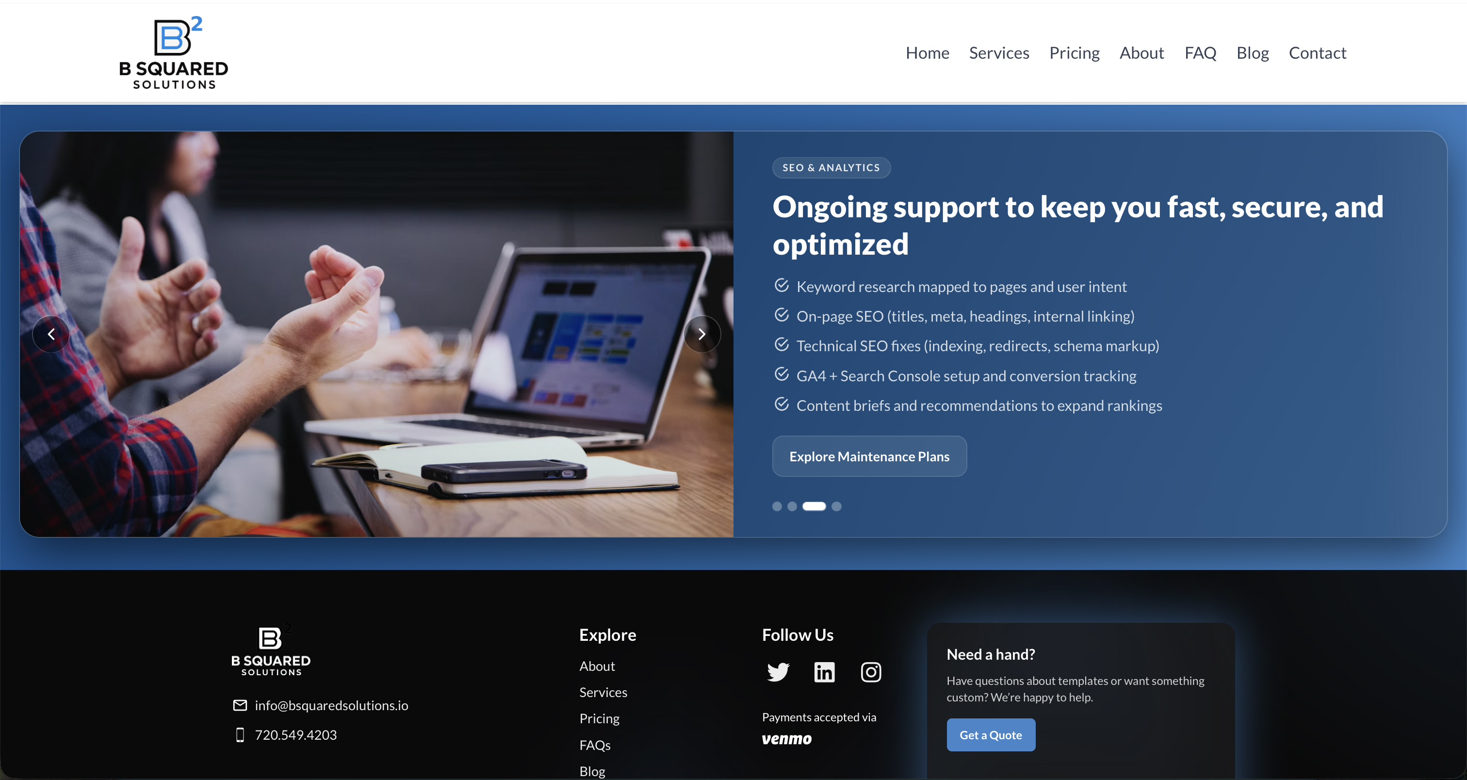 B Squared Solutions project screenshot 3